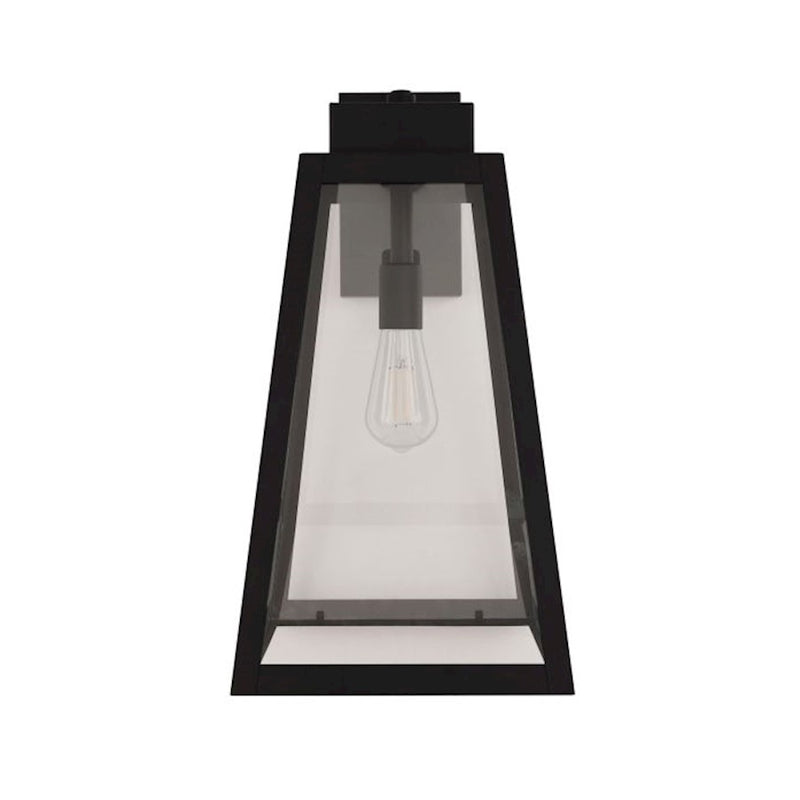 Craftmade Sorano 1 Light 19.63" Outdoor Lantern, Black/Clear