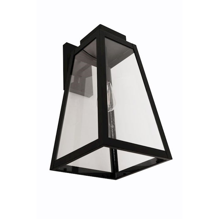 Craftmade Sorano 1 Light 19.63" Outdoor Lantern, Black/Clear