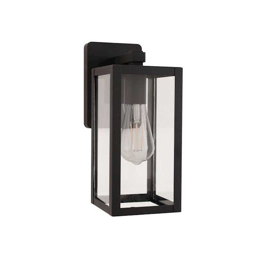 Craftmade Harris 1 Light 12.13" Outdoor Lantern, Black/Clear - ZA7104-TB