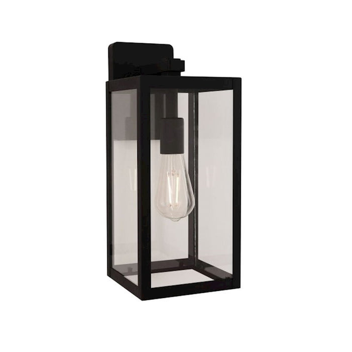 Craftmade Harris 1 Light 15.63" Outdoor Lantern, Black/Clear