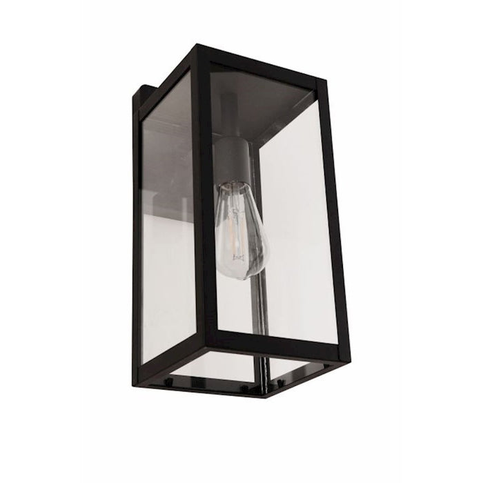 Craftmade Harris 1 Light 15.63" Outdoor Lantern, Black/Clear