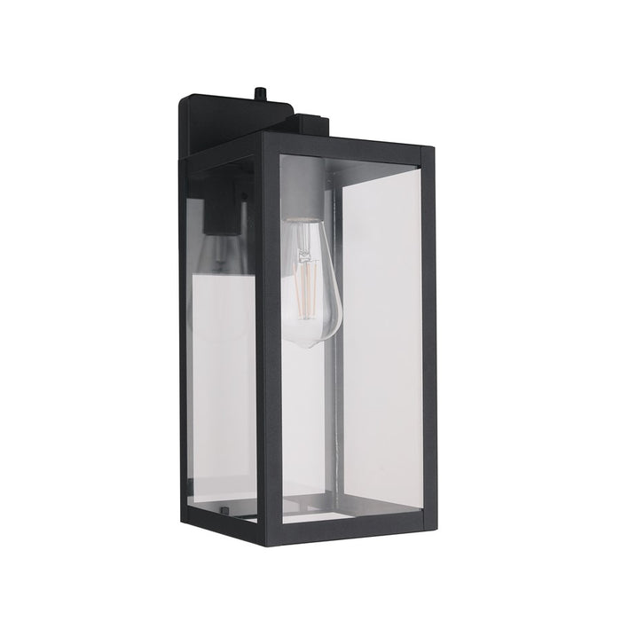 Craftmade Harris 1Lt 15.63" Outdoor Lantern, Black/PC/Dusk-to-Dawn