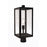 Craftmade Harris 1 Light Outdoor Post Mount, Textured Black/Clear