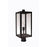Craftmade Harris 1 Light Outdoor Post Mount, Textured Black/Clear