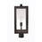 Craftmade Harris 1 Light Outdoor Post Mount, Textured Black/Clear