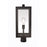 Craftmade Harris 1 Light Outdoor Post Mount, Textured Black/Clear