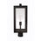 Craftmade Harris 1 Light Outdoor Post Mount, Textured Black/Clear
