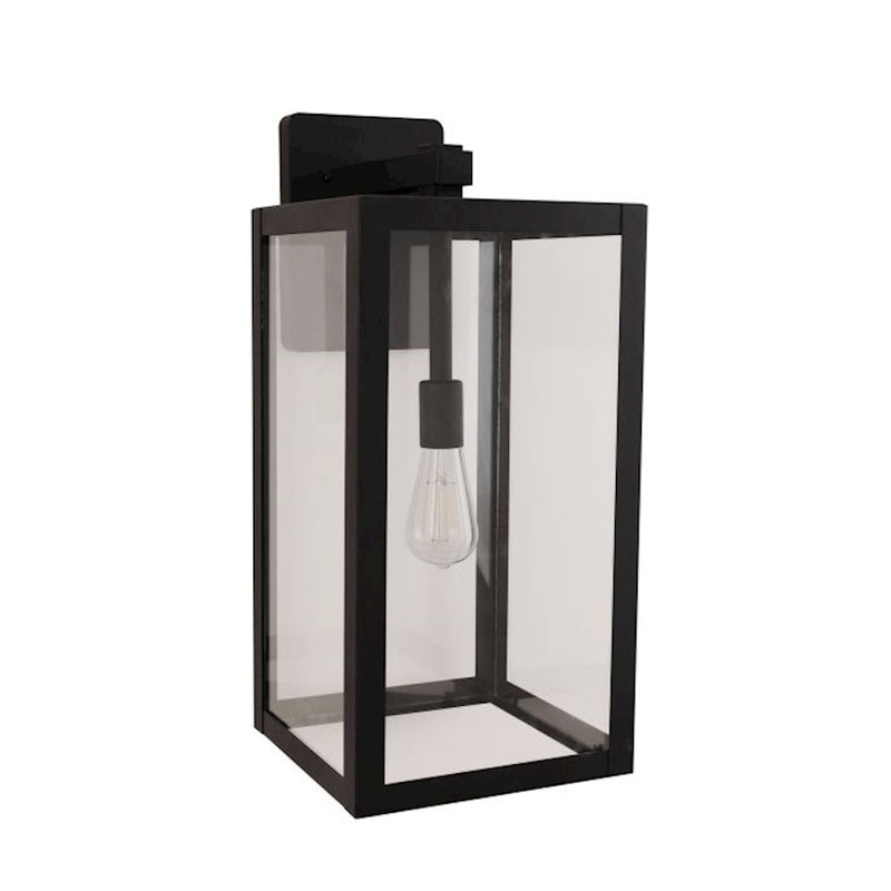 Craftmade Harris 1 Light 22.25" Outdoor Lantern, Black/Clear