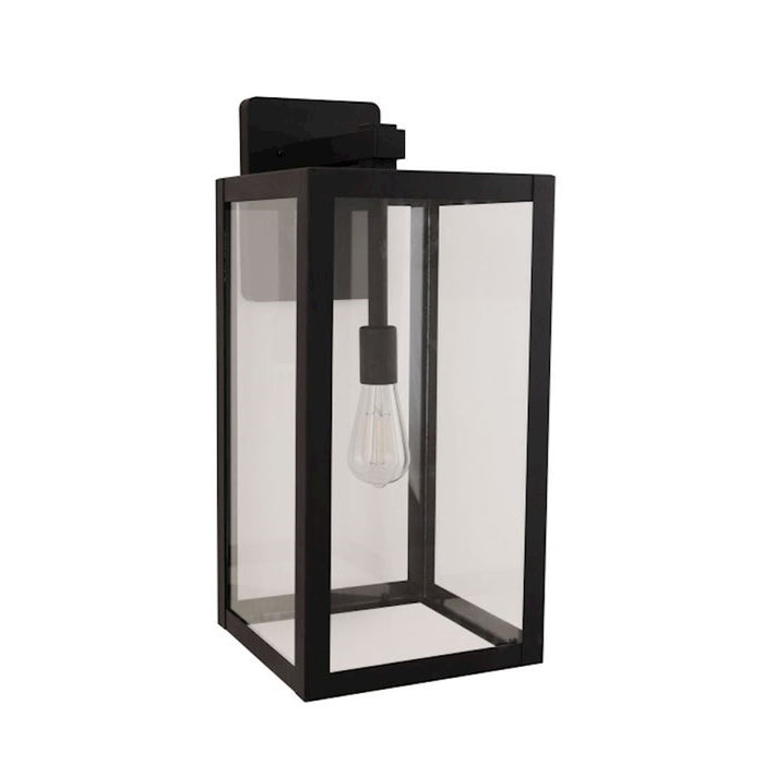 Craftmade Harris 1 Light 22.25" Outdoor Lantern, Black/Clear - ZA7134-TB
