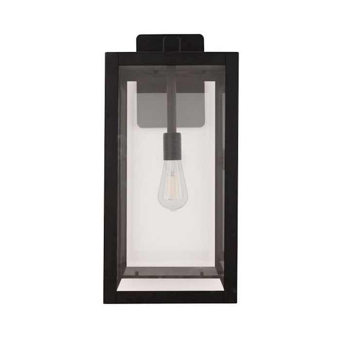 Craftmade Harris 1 Light 22.25" Outdoor Lantern, Black/Clear
