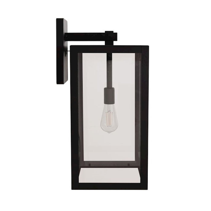 Craftmade Harris 1 Light 22.25" Outdoor Lantern, Black/Clear