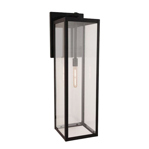 Craftmade Harris 1 Light 30" Outdoor Lantern, Textured Black/Clear