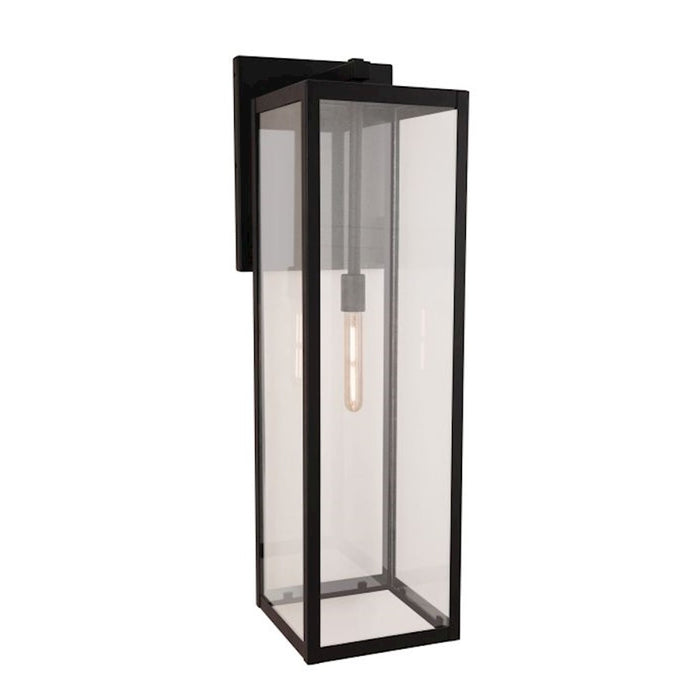 Craftmade Harris 1 Light 30" Outdoor Lantern, Textured Black/Clear