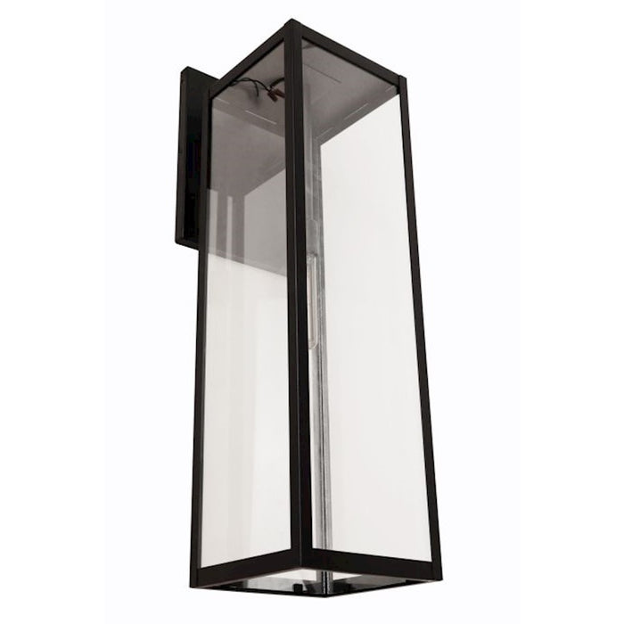 Craftmade Harris 1 Light 30" Outdoor Lantern, Textured Black/Clear