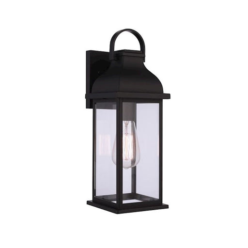 Craftmade Bent Tree 1 Light Outdoor Wall Lantern, Midnight/Clear