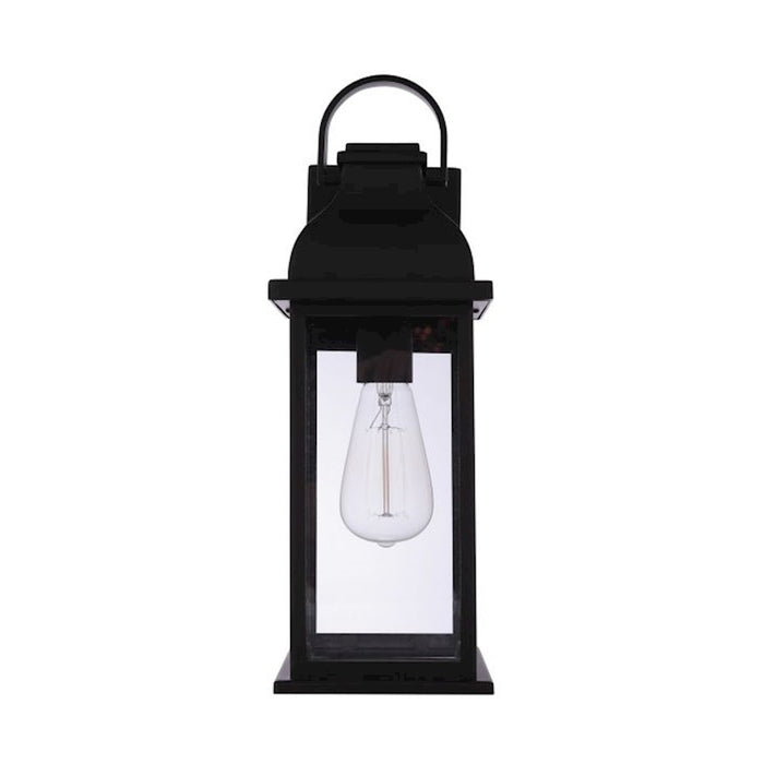 Craftmade Bent Tree 1 Light Outdoor Wall Lantern, Midnight/Clear