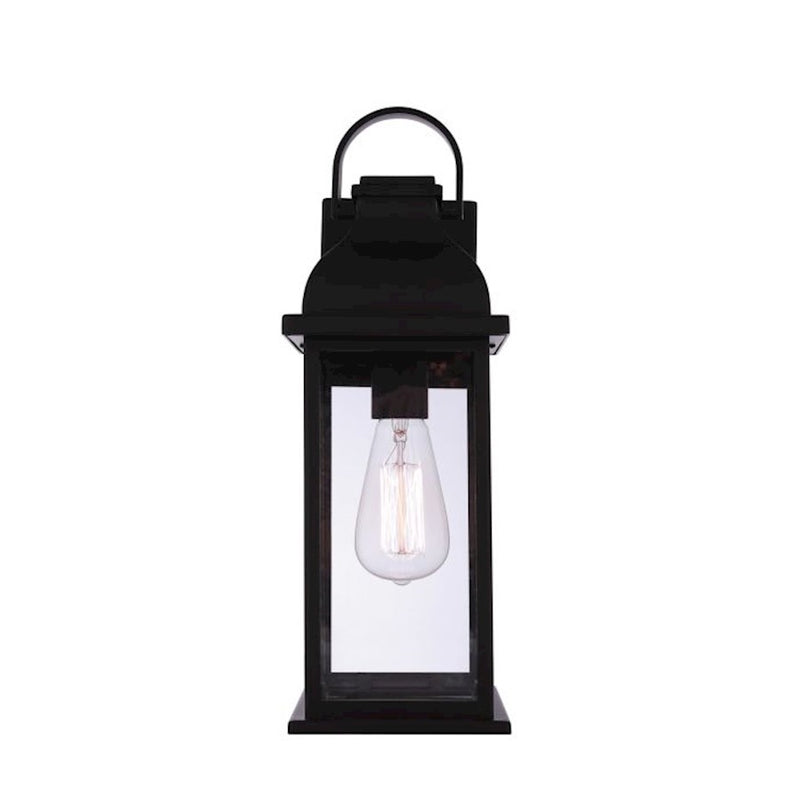 Craftmade Bent Tree 1 Light Outdoor Wall Lantern, Midnight/Clear