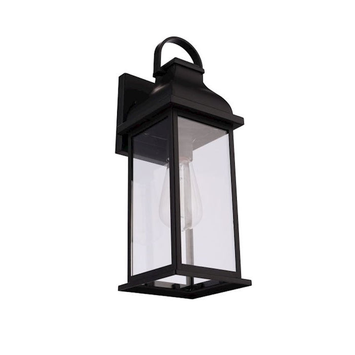 Craftmade Bent Tree 1 Light Outdoor Wall Lantern, Midnight/Clear