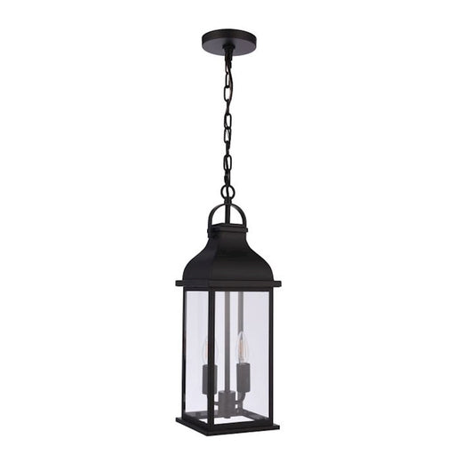 Craftmade Bent Tree 2 Light Outdoor Pendant, Midnight/Clear - ZA7211-MN