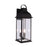 Craftmade Bent Tree 3 Light Outdoor Wall Lantern, Midnight/Clear