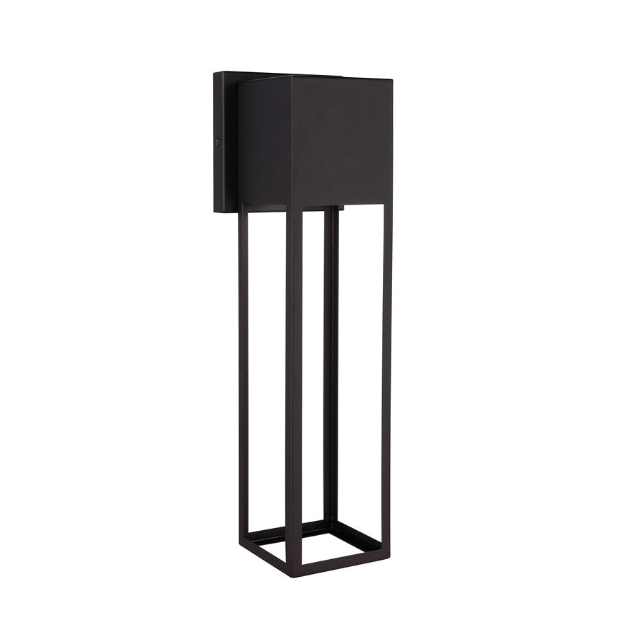 Craftmade Notable 1 Light Outdoor 16" LED Wall Lantern, Midnight