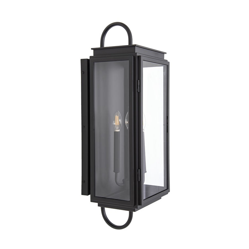 Craftmade Irving 3 Light Outdoor Wall Lantern, Textured Black