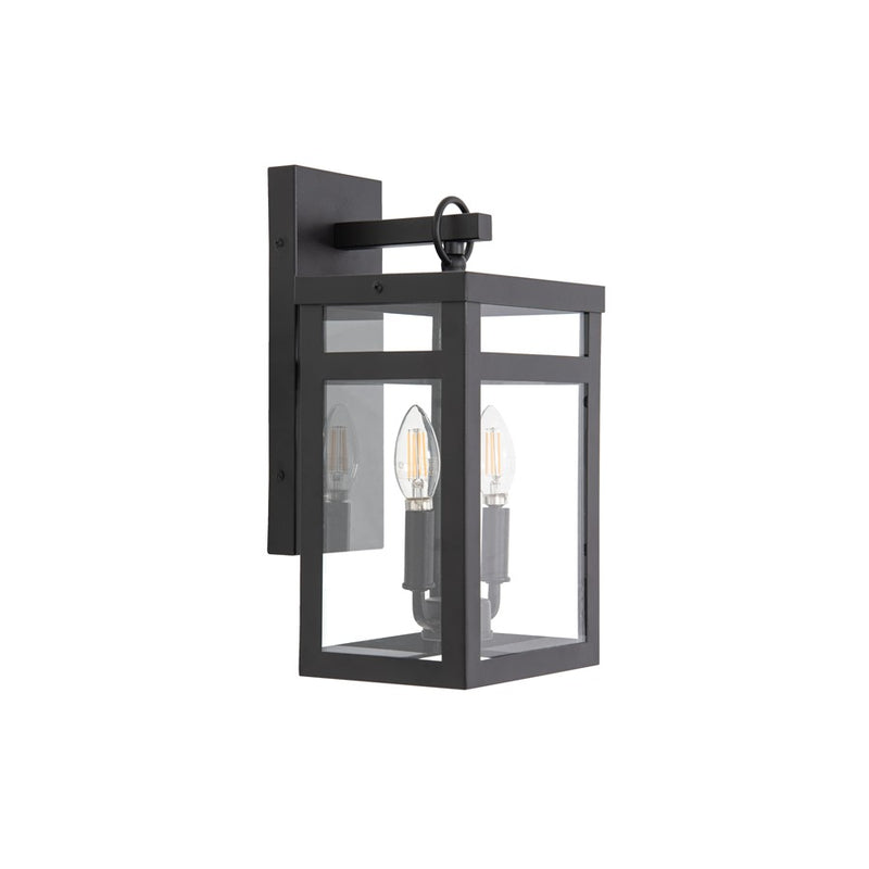 Craftmade O'Neal 15" 2 Light Outdoor Wall Lantern, Textured Black