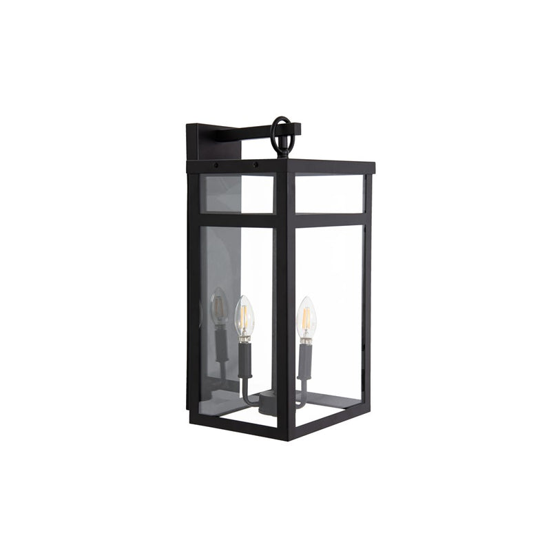 Craftmade O'Neal 21" 2 Light Outdoor Wall Lantern, Textured Black