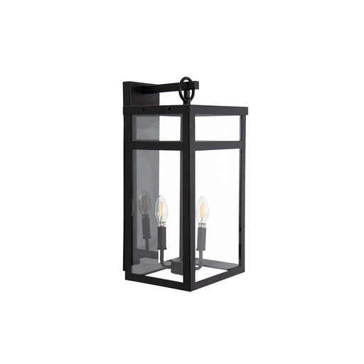 Craftmade O'Neal 21" 2 Light Outdoor Wall Lantern, Textured Black