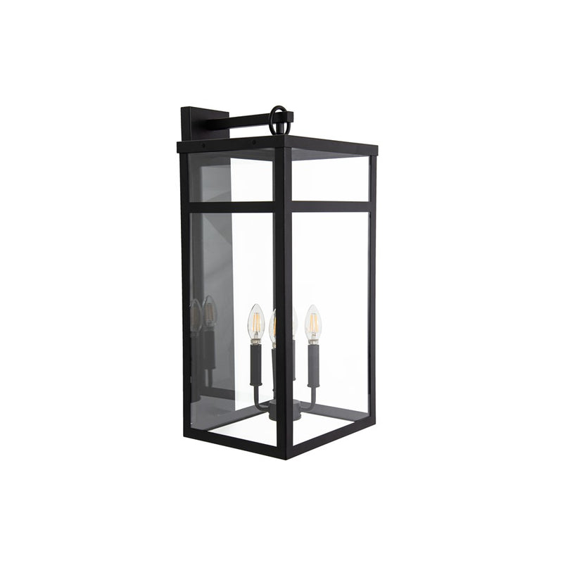 Craftmade O'Neal 25.5" 4 Light Outdoor Wall Lantern, Textured Black