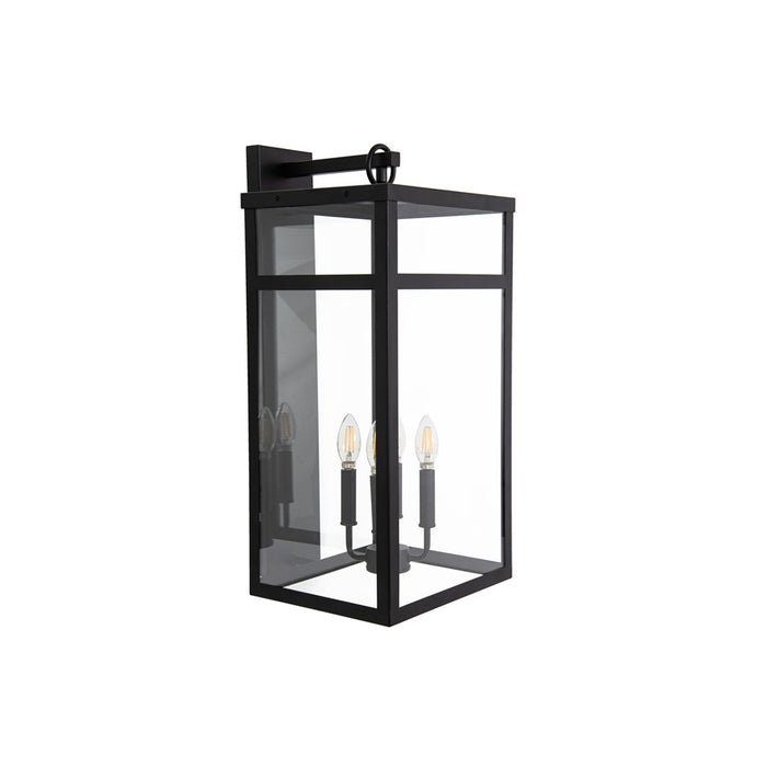 Craftmade O'Neal 25.5" 4 Light Outdoor Wall Lantern, Textured Black