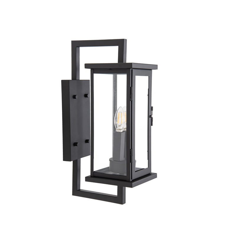 Craftmade Jordan 2 Light Outdoor Wall Lantern, Textured Black