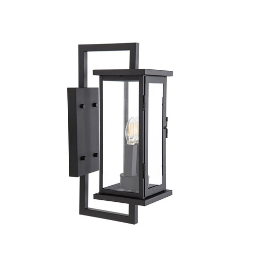 Craftmade Jordan 2 Light Outdoor Wall Lantern, Textured Black
