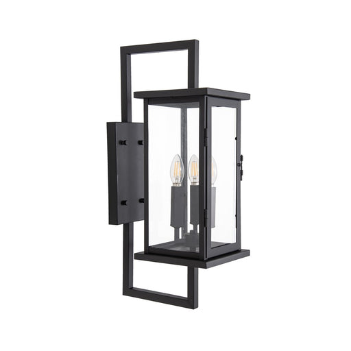 Craftmade Jordan 3 Light Outdoor Wall Lantern, Textured Black