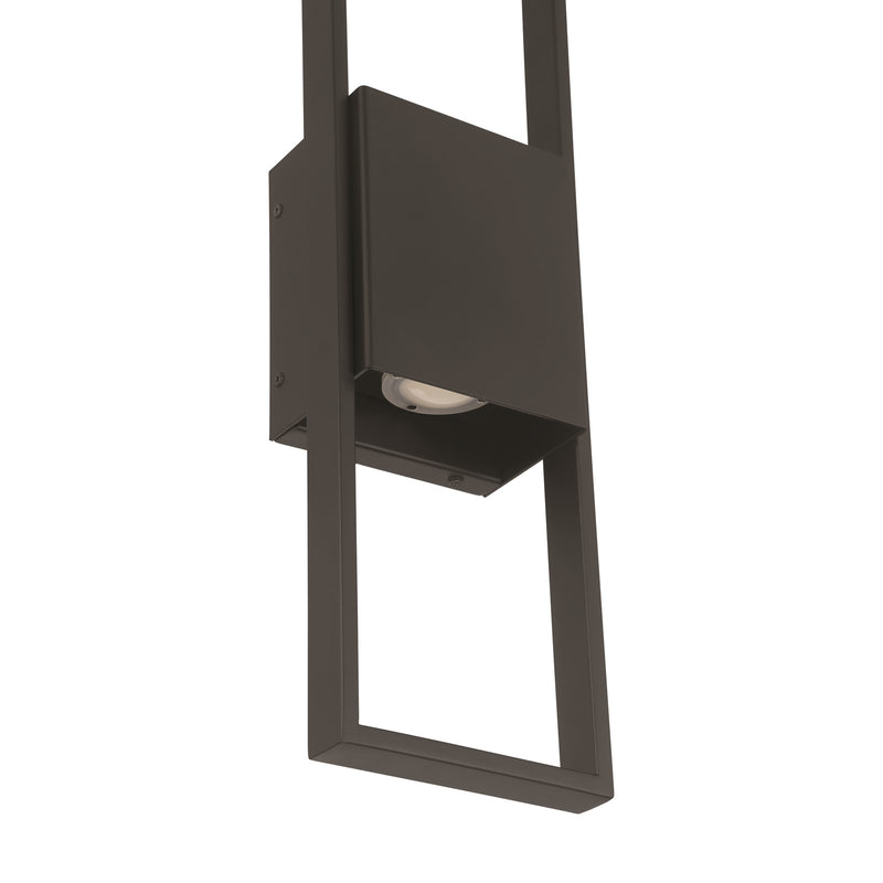 Craftmade Contact 2 Light 21" Outdoor Lantern, Textured Black