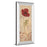 Classy Living Red Bloom Wall Art 18"x42", Mirrored Frame