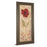 Classy Living Crimson Bloom Wall Art 18"x42", Tranquil Ash Frame