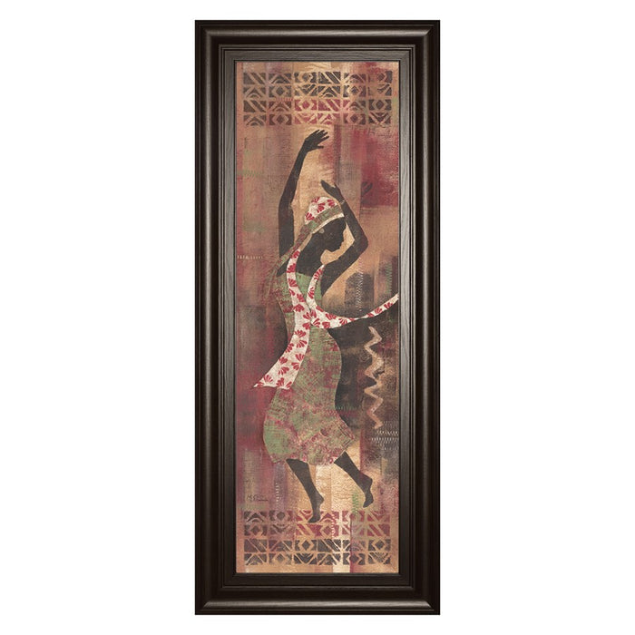 Classy Living Graceful Reflection II Wall Art 18"x42", Chocolate Frame