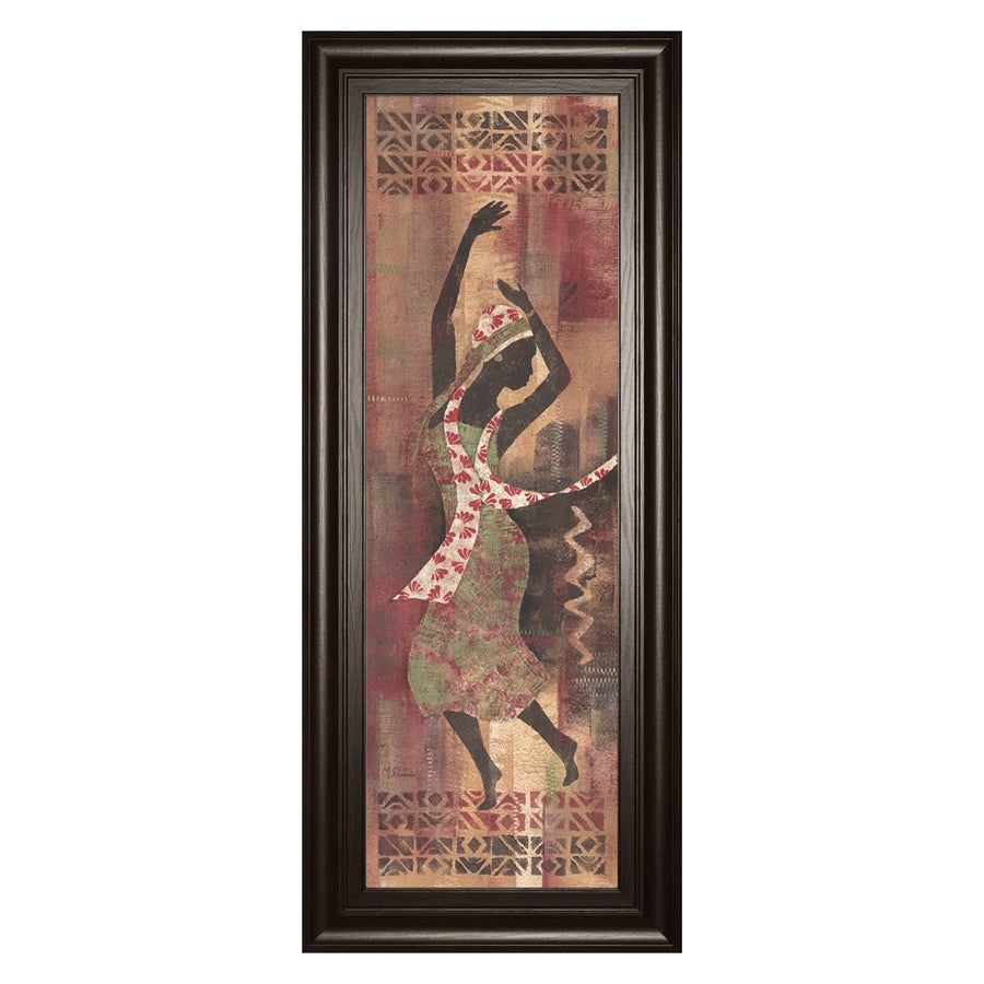 Classy Living Graceful Reflection II Wall Art 18"x42", Chocolate Frame