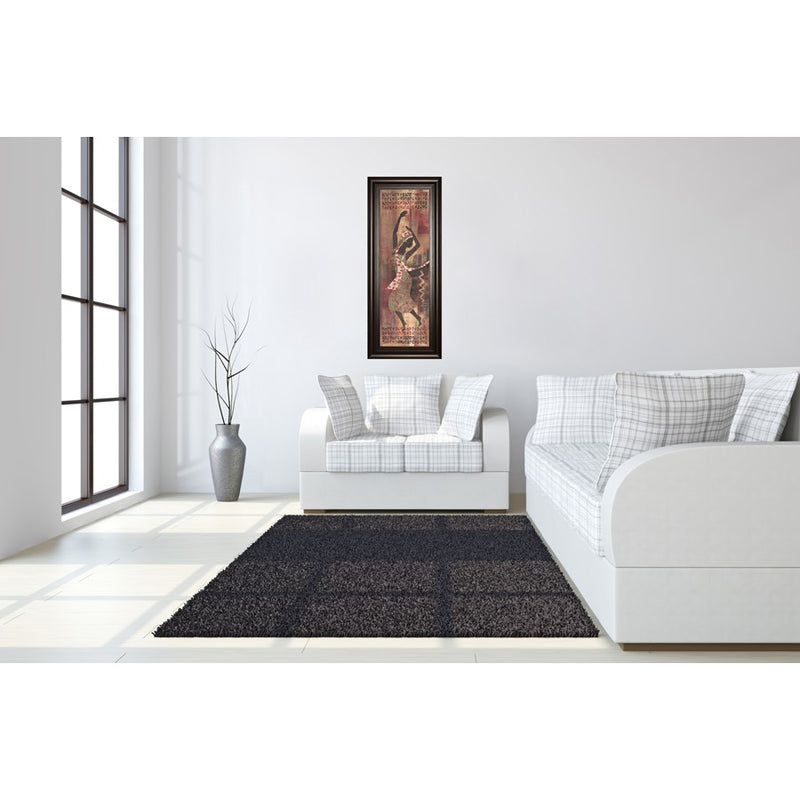 Classy Living Graceful Reflection II Wall Art 18"x42", Chocolate Frame