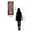 Classy Living Graceful Reflection II Wall Art 18"x42", Chocolate Frame