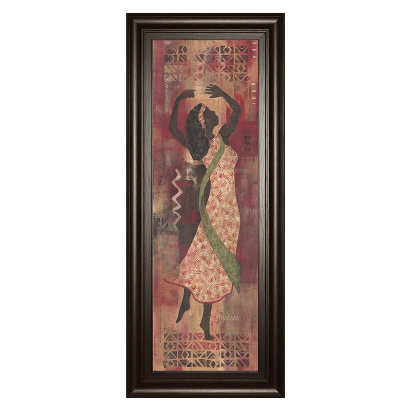 Classy Living Graceful Silhouette Wall Art 18"x42", Dark Chocolate Frame
