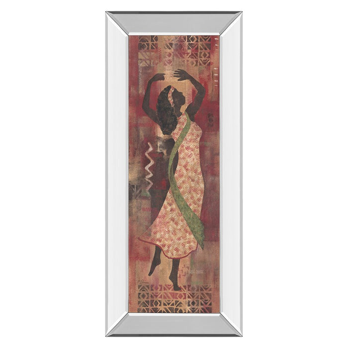 Classy Living Graceful Silhouette Wall Art 18"x42", Mirrored Frame