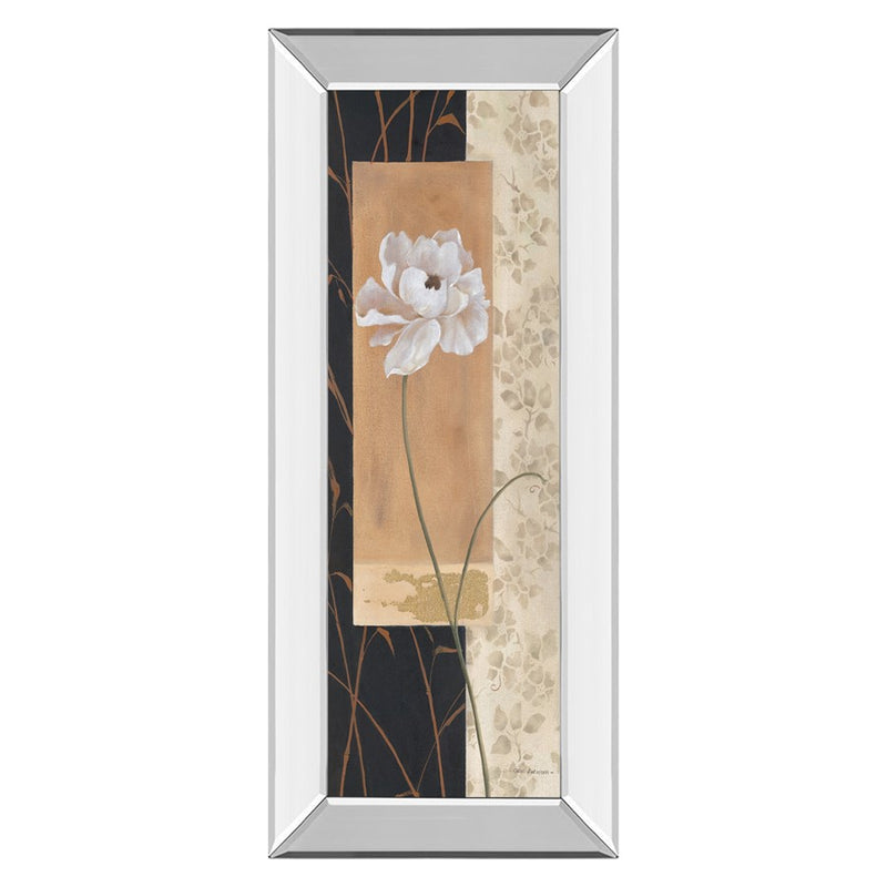 Classy Living Elegant Bloom Wall Art 18"x42", Mirrored Frame