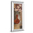 Classy Living Baroque Floral I Wall Art 18"x42", Mirrored Frame