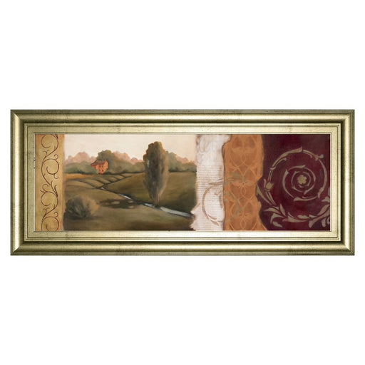 Classy Living Tuscan Harmony Wall Art 42"x18", Crisp Chardonnay Frame - 1095