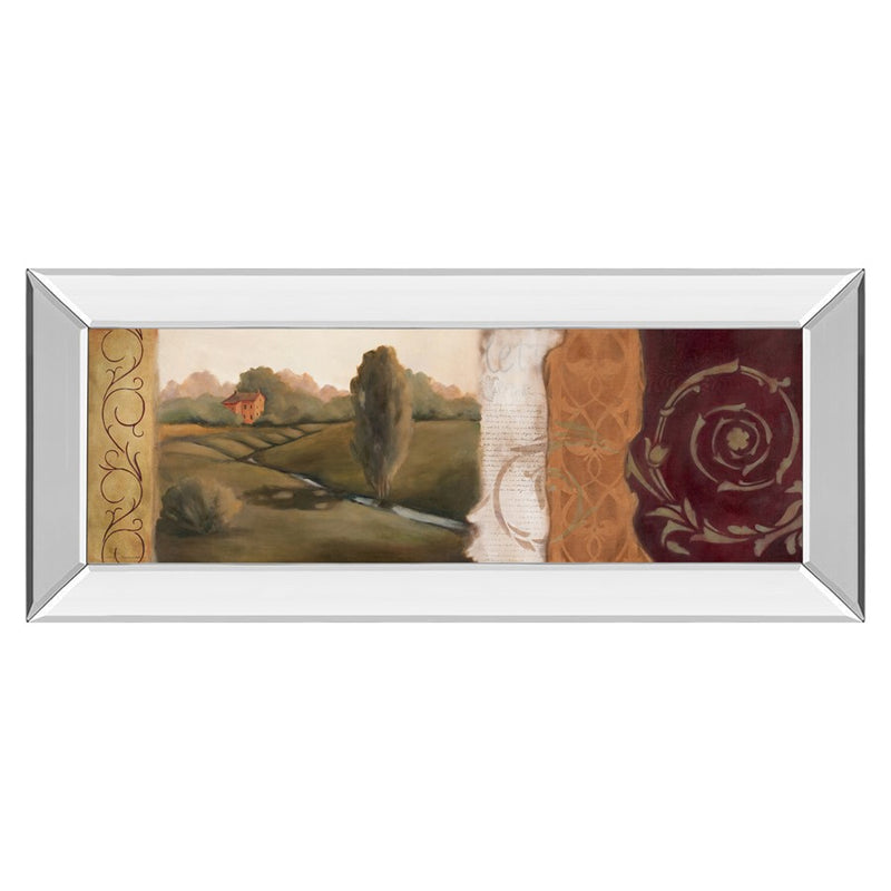 Classy Living Tuscan Harmony Wall Art 42"x18", Mirrored Frame