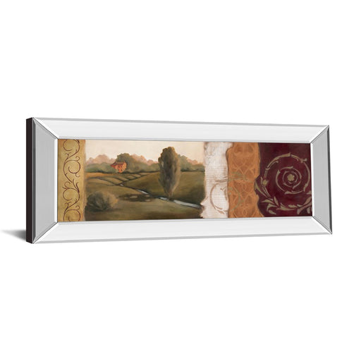 Classy Living Tuscan Harmony Wall Art 42"x18", Mirrored Frame