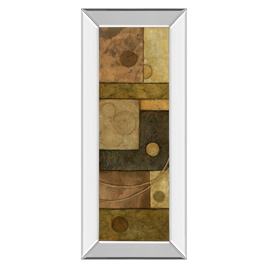 Classy Living Golden Circuit Wall Art 18"x42", Mirrored Frame