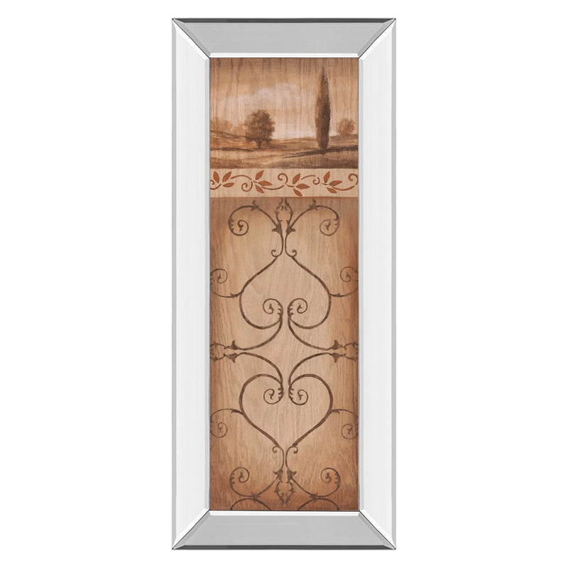 Classy Living Serene Scrollscape Wall Art 18"x42", Mirrored Frame